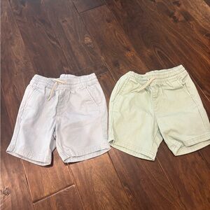 Old Navy Light Blue and Light Green Kids Drawstring Shorts